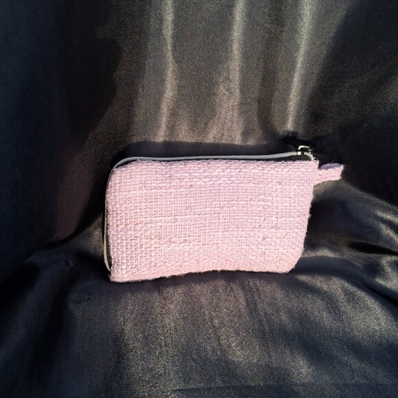 Dime Bags Hemp + Poly Clutch Bag Purse Pink Padded Pouch w/ Zipper - Picture 2 of 5